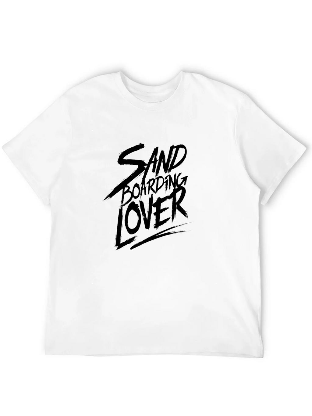 Sandboarding Lover T-Shirt - Black Graphic Tee
