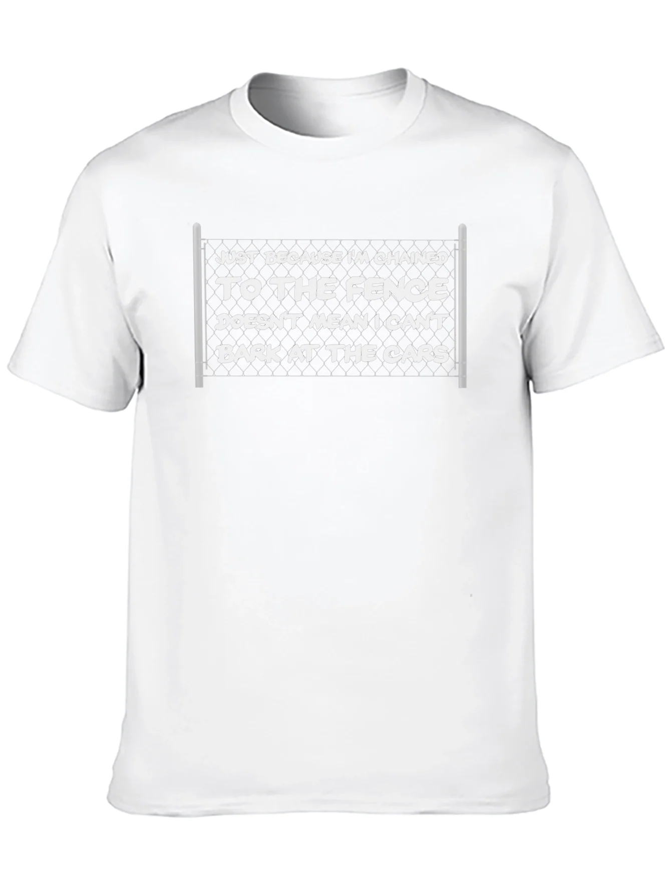Chained to the Fence Funny T-Shirt