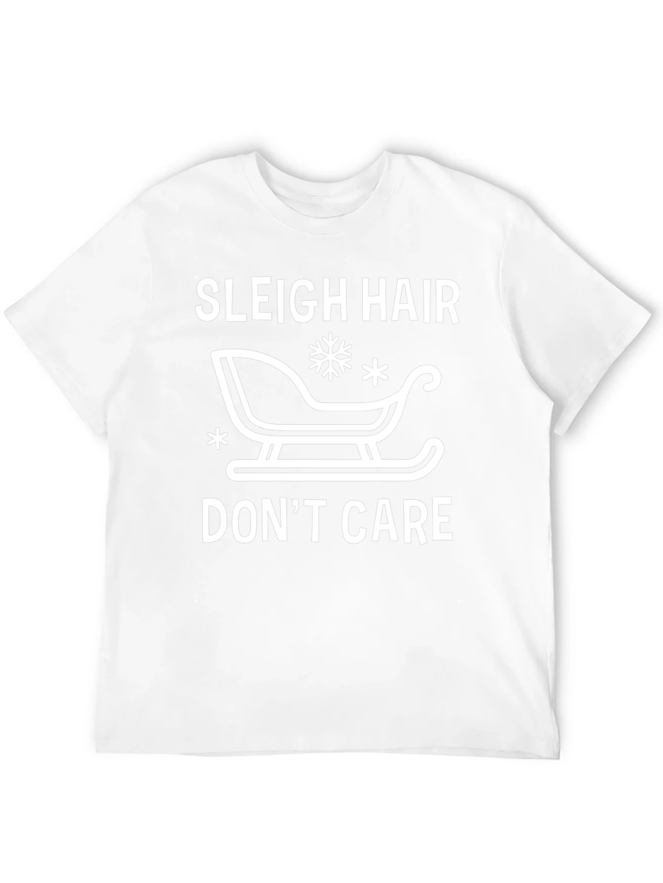 Sleigh Hair Dont Care Graphic Tee - Black