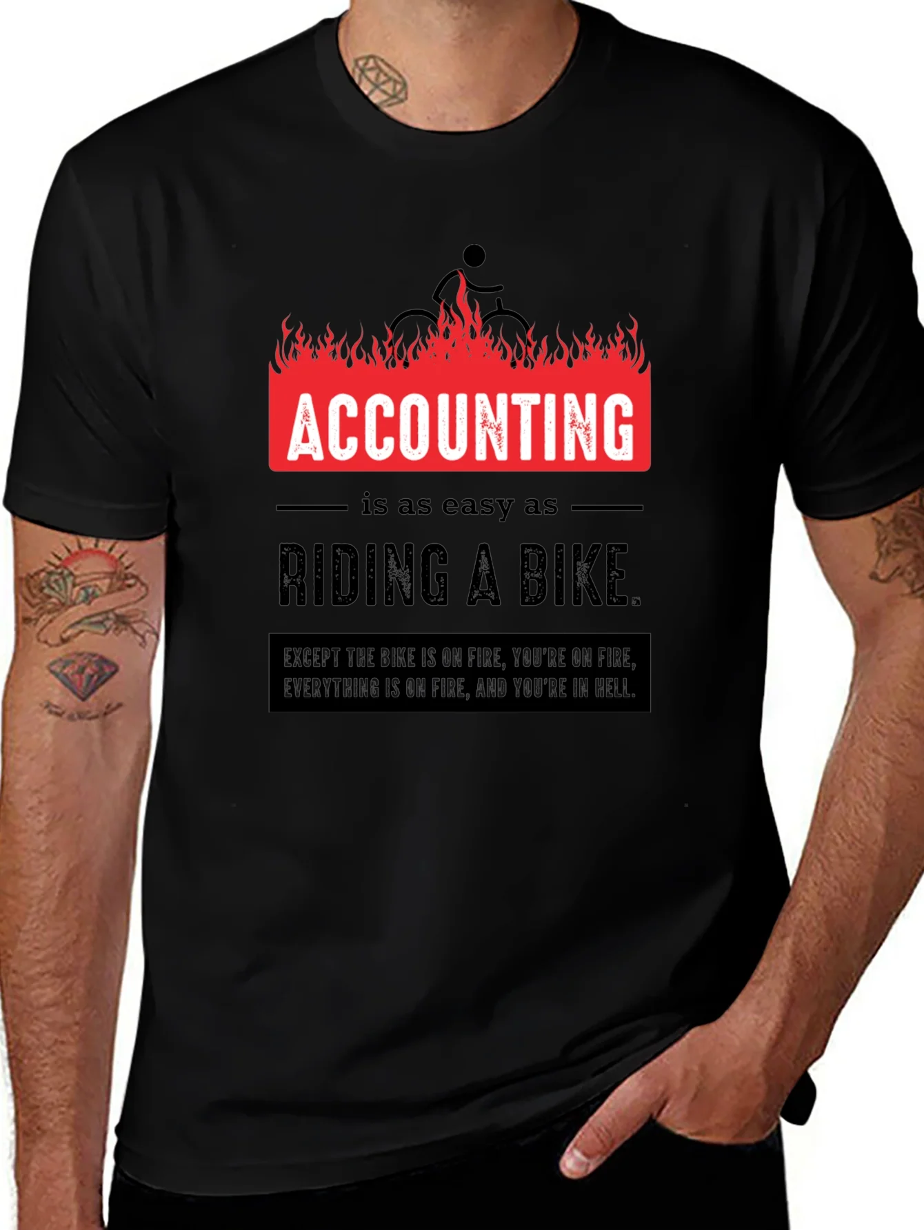 Accounting is Easy T-Shirt Funny CPA Gift
