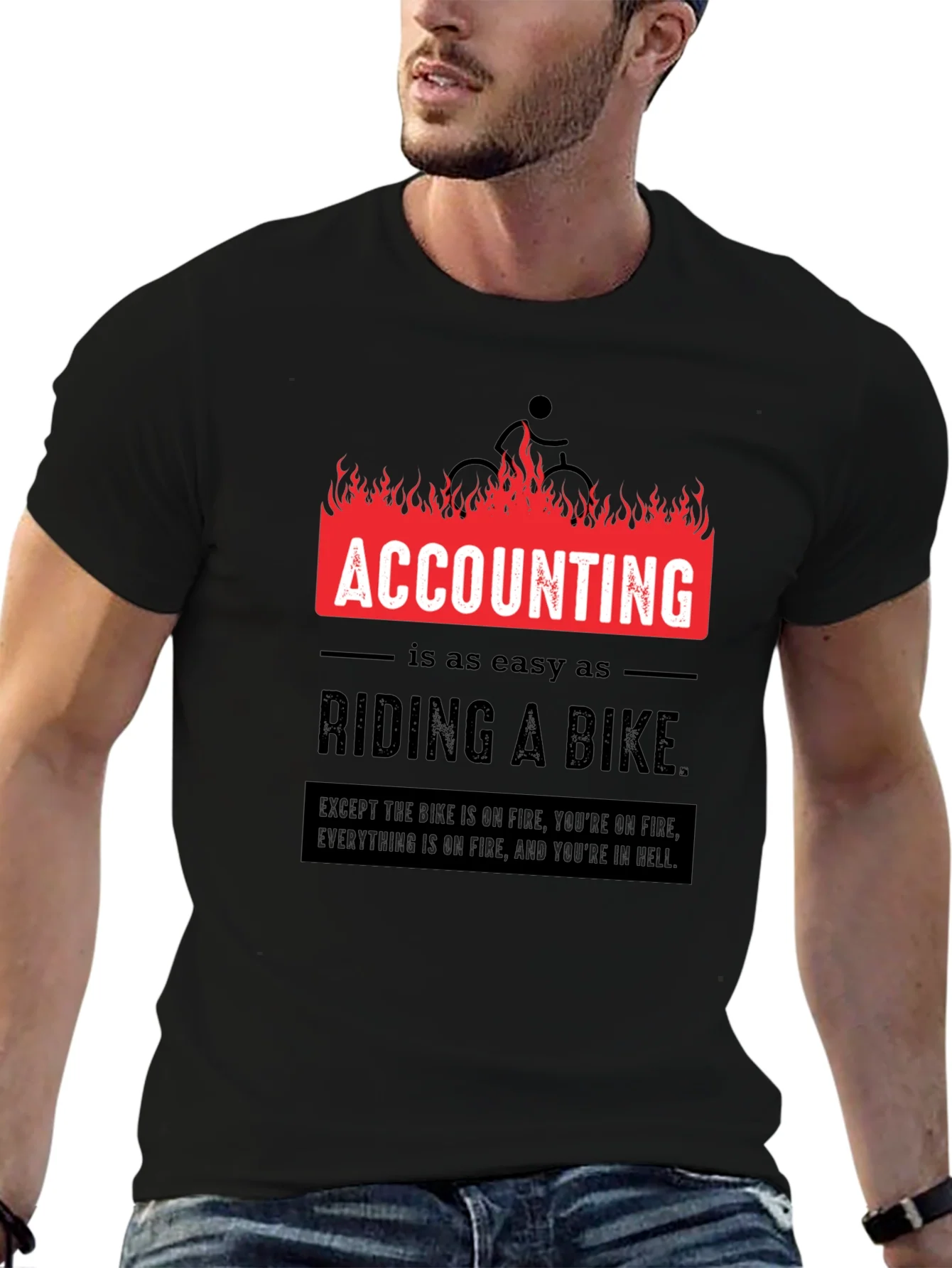 Accounting is Easy T-Shirt Funny CPA Gift
