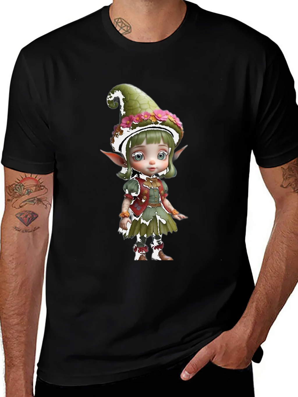 Whimsical Elf Graphic Tee