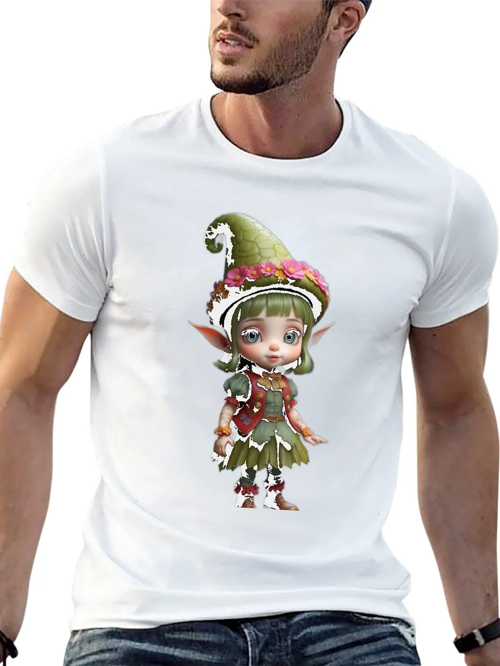 Whimsical Elf Graphic Tee