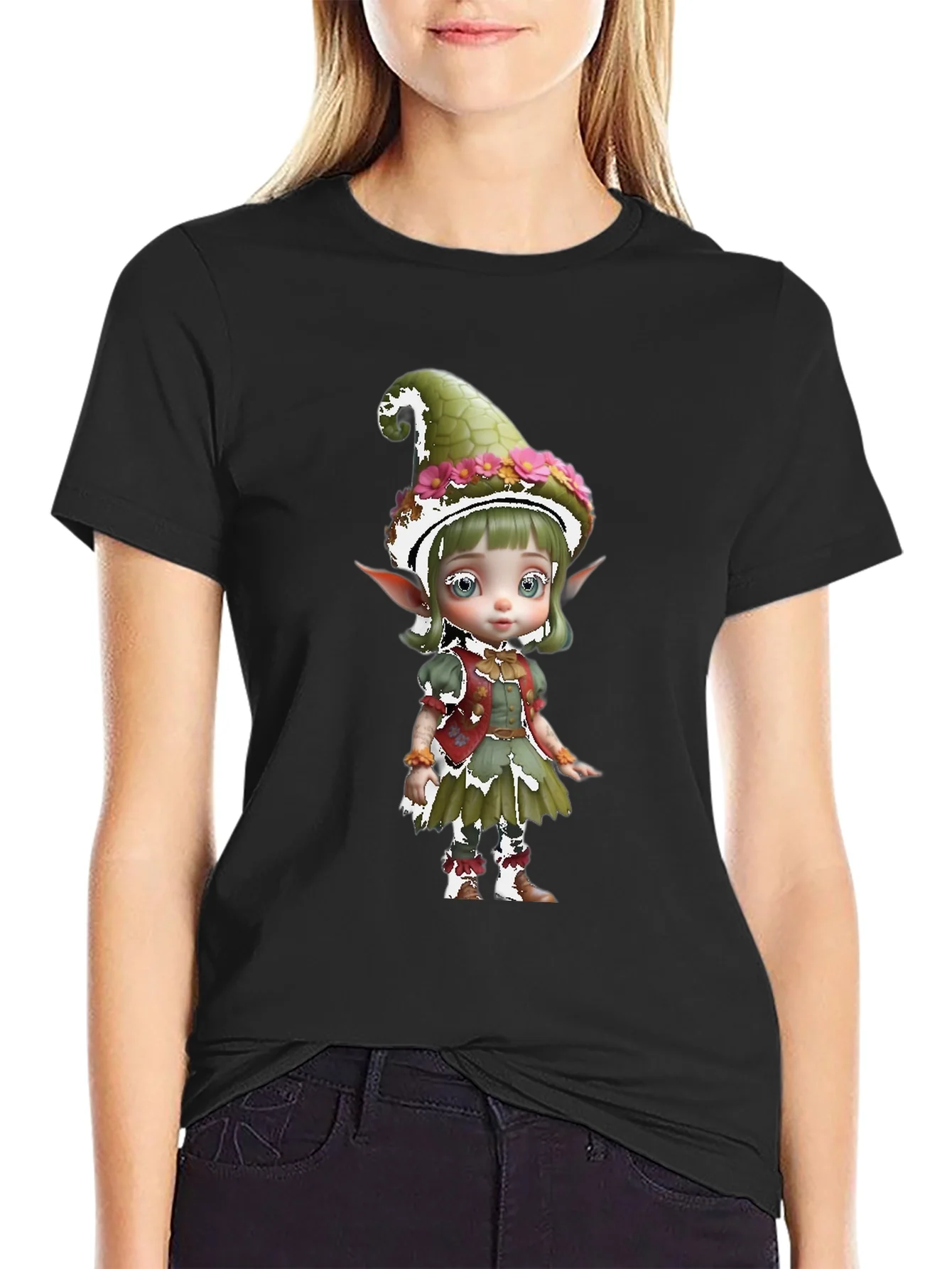 Whimsical Elf Graphic Tee