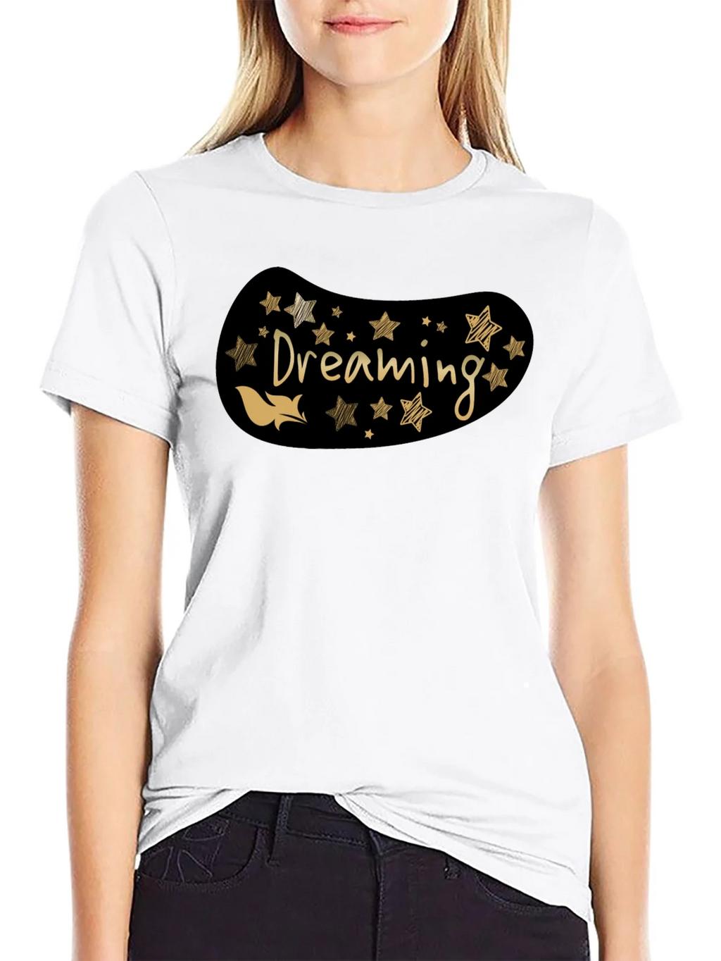 Dreaming Graphic Tee - Stylish Black T-Shirt