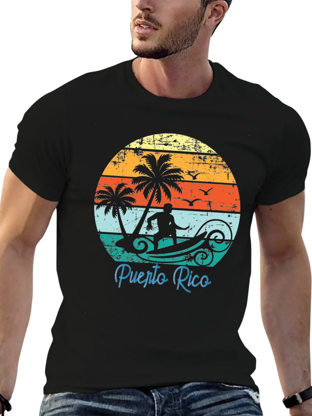 Puerto Rico Surfing T-Shirt