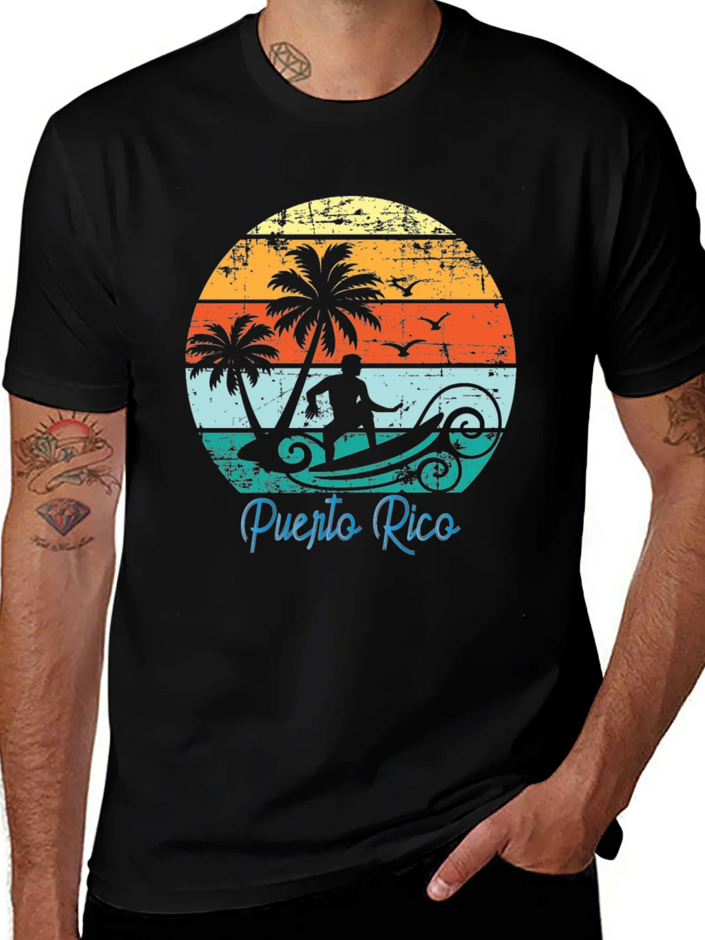 Puerto Rico Surfing T-Shirt
