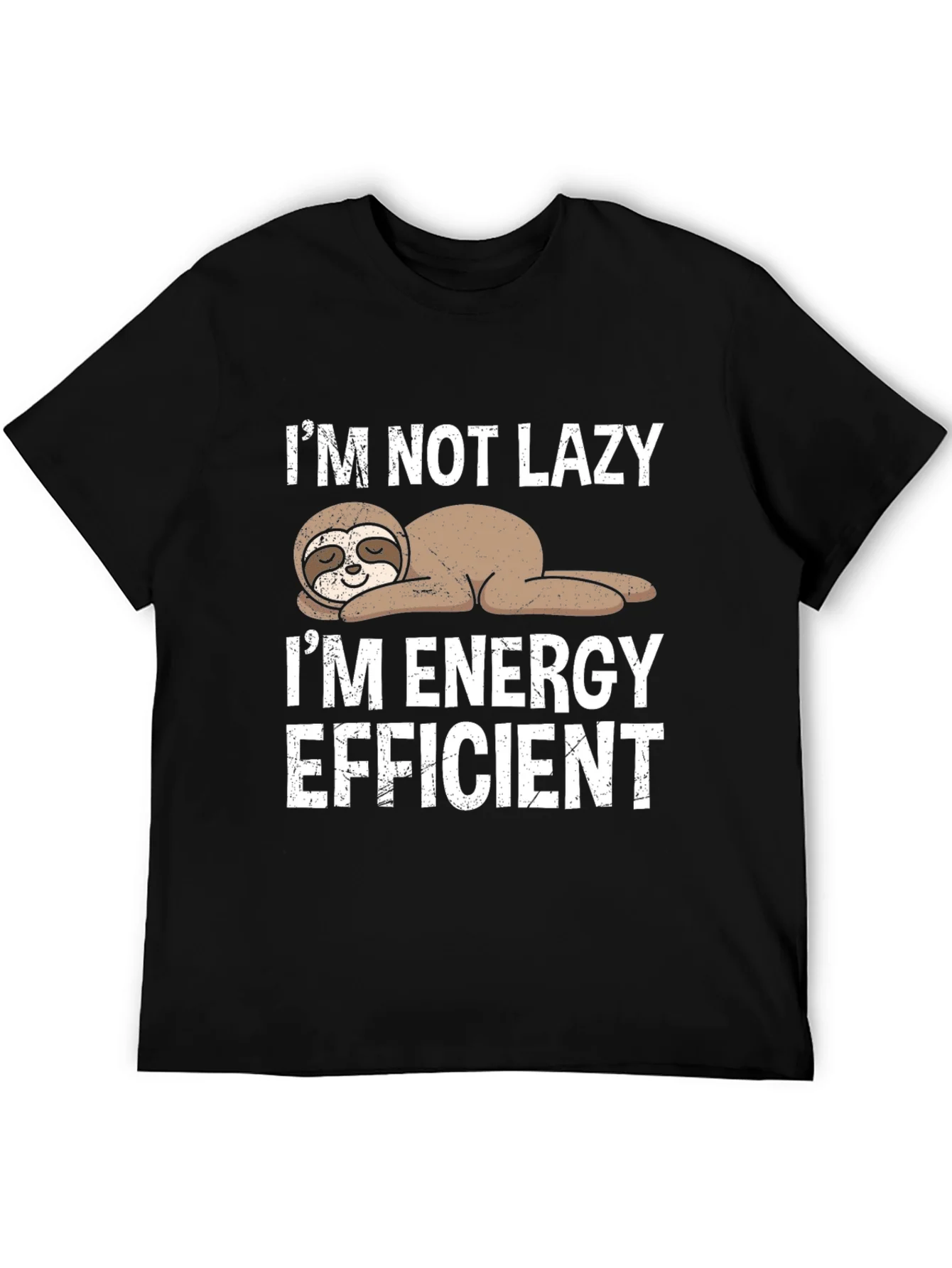 Funny Sloth Energy Efficient Graphic Tee