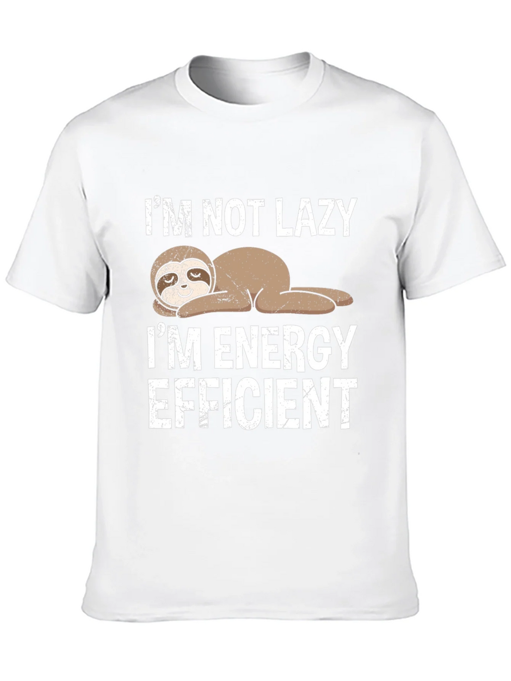 Funny Sloth Energy Efficient Graphic Tee