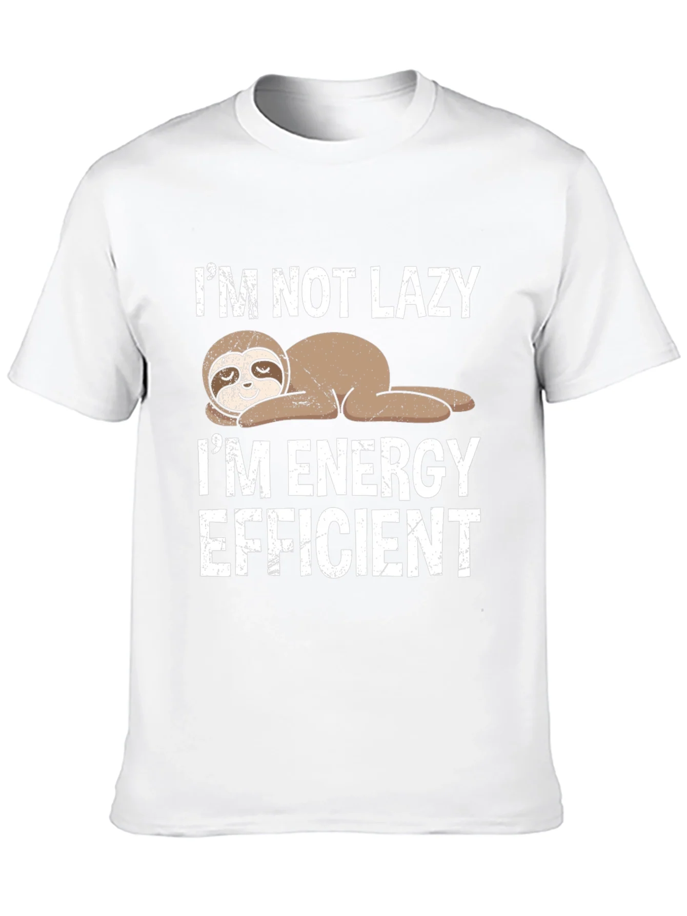 Funny Sloth Energy Efficient Graphic Tee