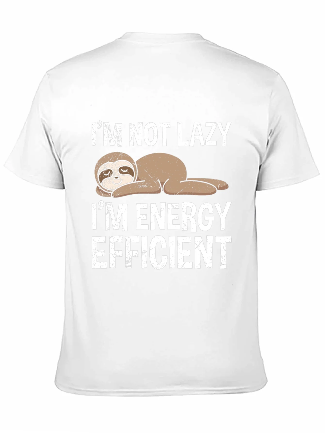 Funny Sloth Energy Efficient Graphic Tee