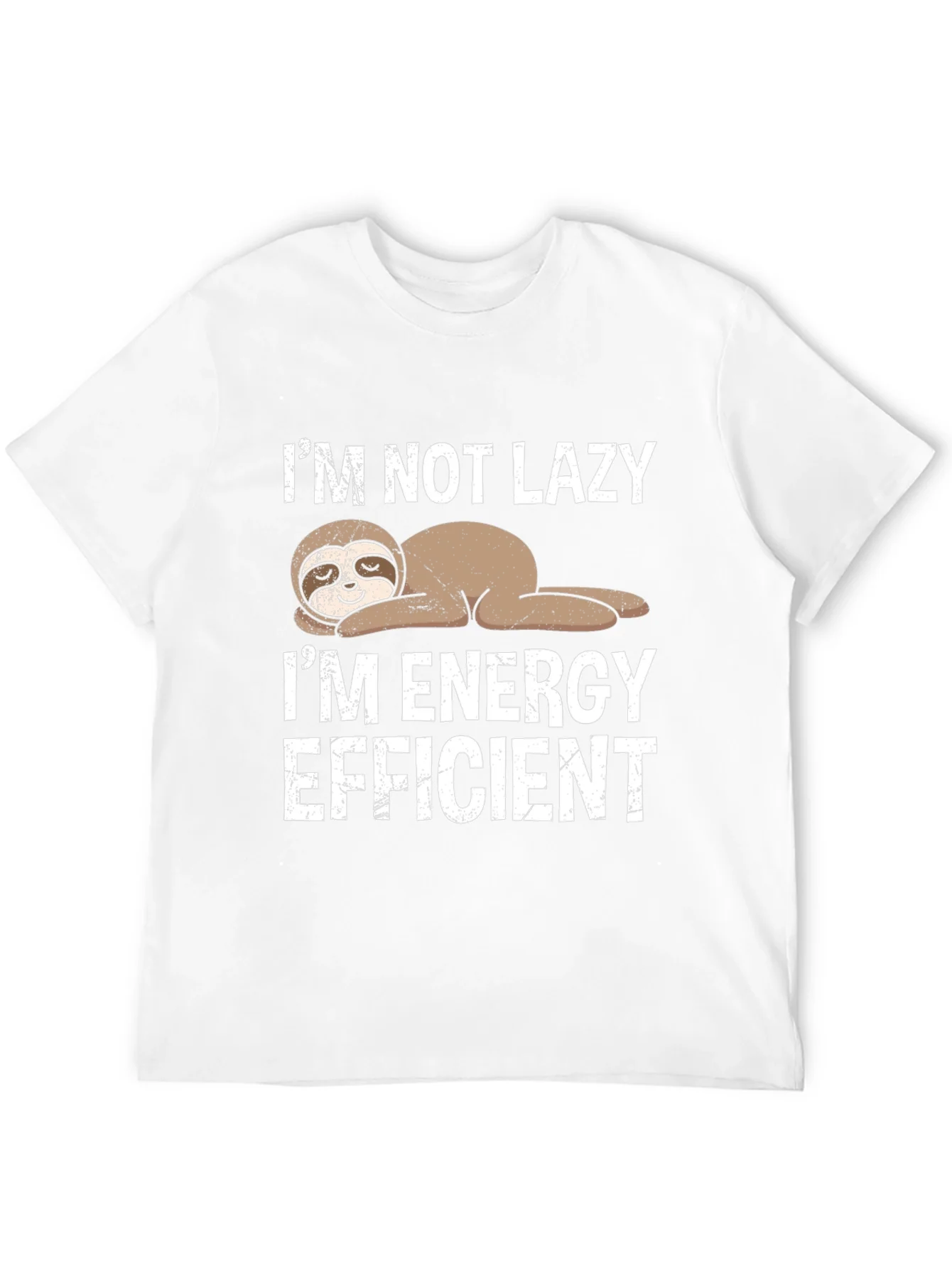 Funny Sloth Energy Efficient Graphic Tee