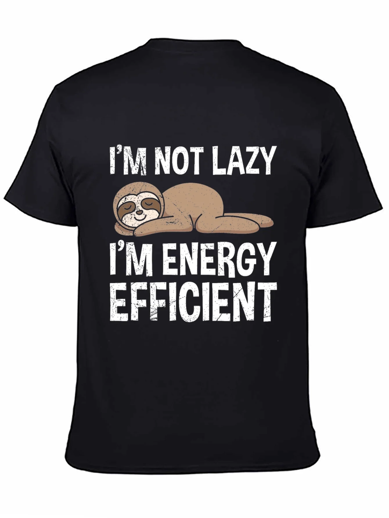 Funny Sloth Energy Efficient Graphic Tee