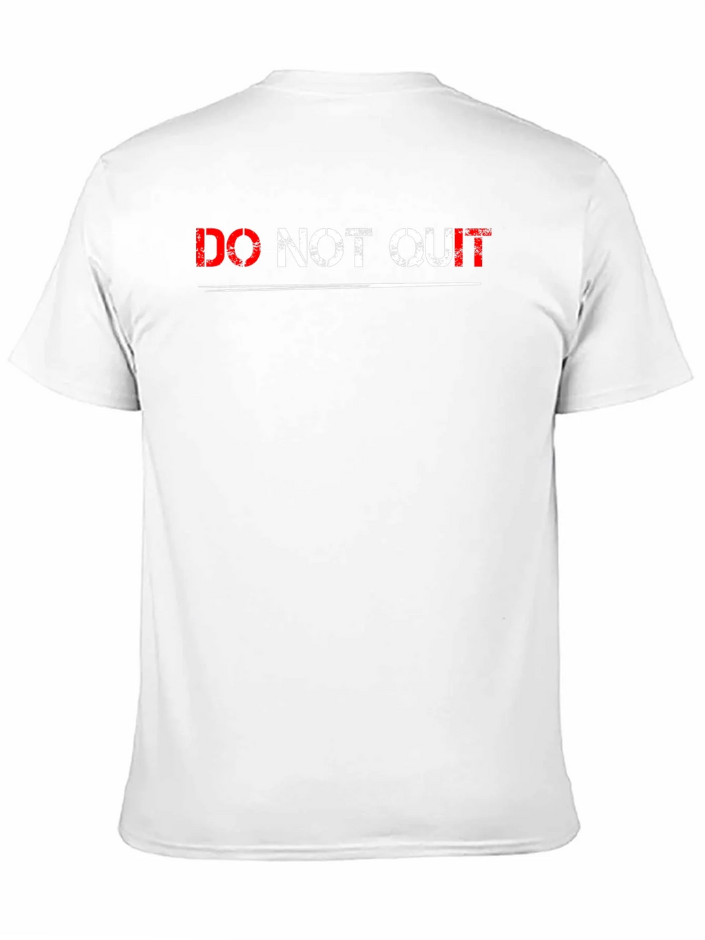 Do Not Quit Graphic Print Black T-Shirt